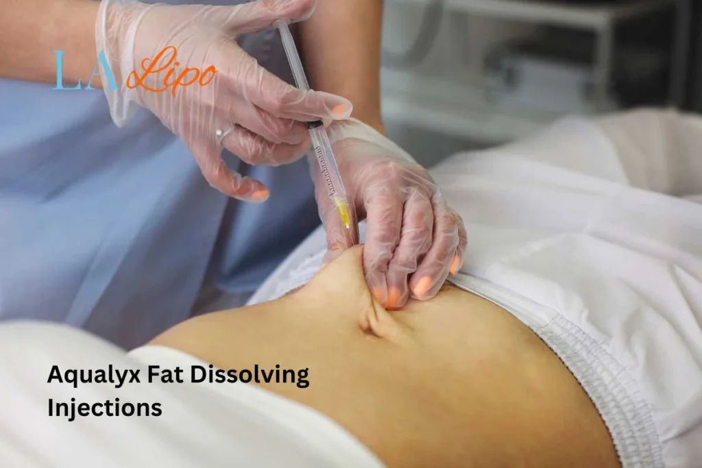 woman having fat dissolving injections Greater London (City of London) in the stomach