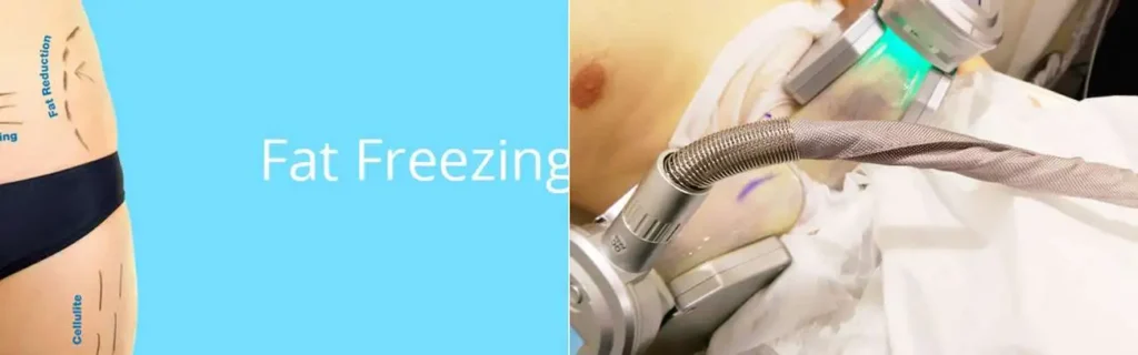 multi areas of a persons body having coolsculpting Greater London (City of London) treatment