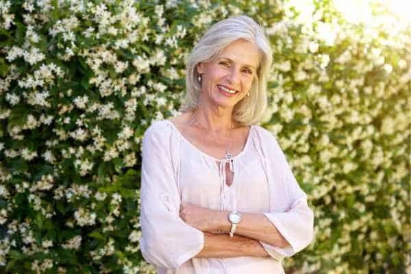 Older woman happy with urinary incontinence treatment Greater London (City of London)