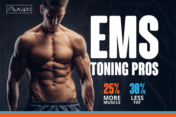Image of man with sculpted stomach showing the fat loss and muscle gain of LA-EMS Body Sculpting Treatment Greater London (City of London)