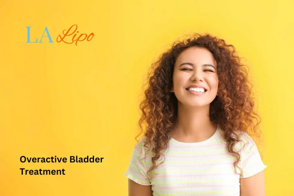 woman smiling about overactive bladder treatment Greater London (City of London) solutions