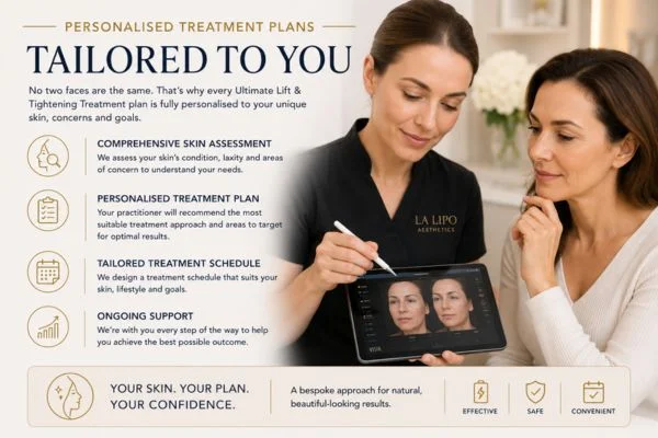 book a consultation about your ultimate lift and tighten treatment Greater London (City of London)